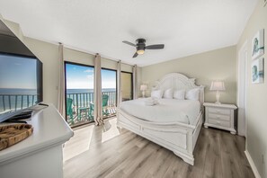 2 bedrooms, WiFi, bed sheets - Gulf-Front 5th Floor 2BR 2BA Condo, Modern Coastal Comfort w/ Beach Chairs!! (Panama City Beach)