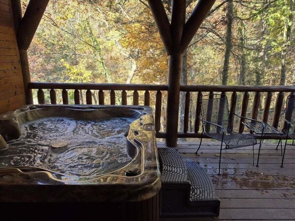 Cabin, 2 Bedrooms | Outdoor spa tub - Reservation 2 Bedroom Cabin (Sevierville)