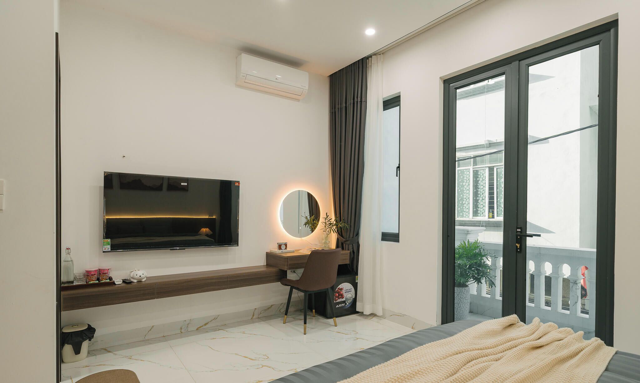 Habitación doble Deluxe, 1 cama King size, balcón | Balcón