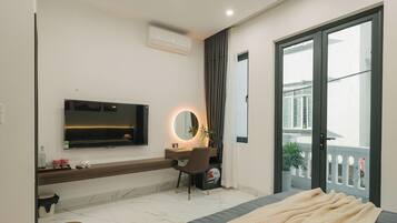 Quarto casal luxo, 1 cama King, sacada | Sacada