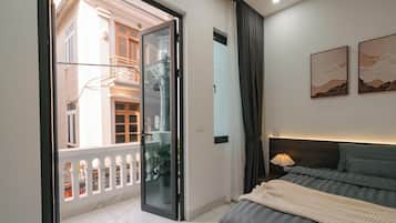 Deluxe-dobbeltværelse - 1 kingsize-seng - balkon | Udsigt fra balkon