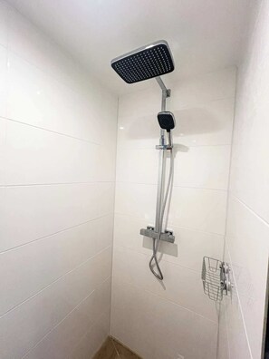 Shower, hair dryer