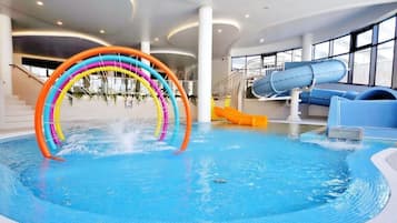Indoor pool, seasonal outdoor pool