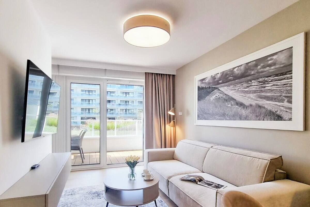 Studiosuite, 1 Queen-Bett und Schlafsofa, Kochnische (F006) | Wohnbereich | 40-Zoll-Smart-TV mit Digitalempfang