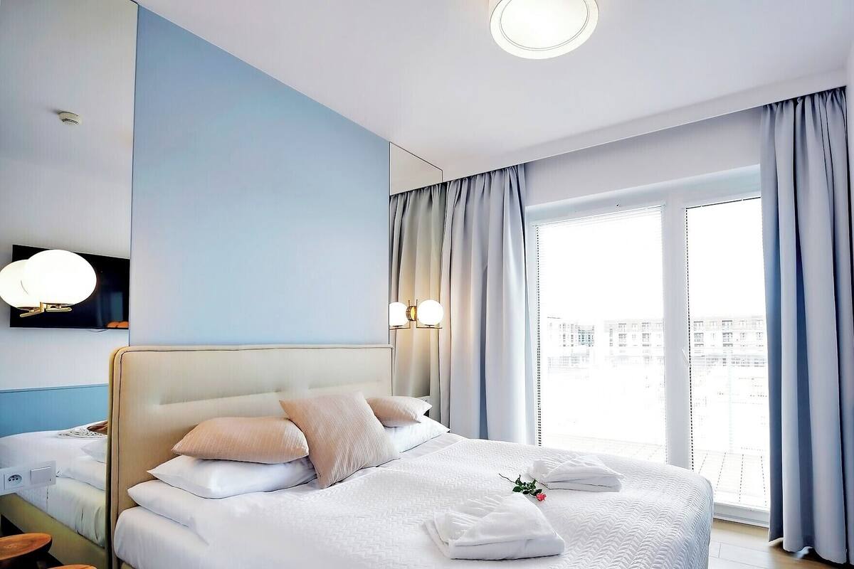 Appartement Classique, vue piscine (B007) | Fer et planche à repasser, Wi-Fi gratuit, draps fournis