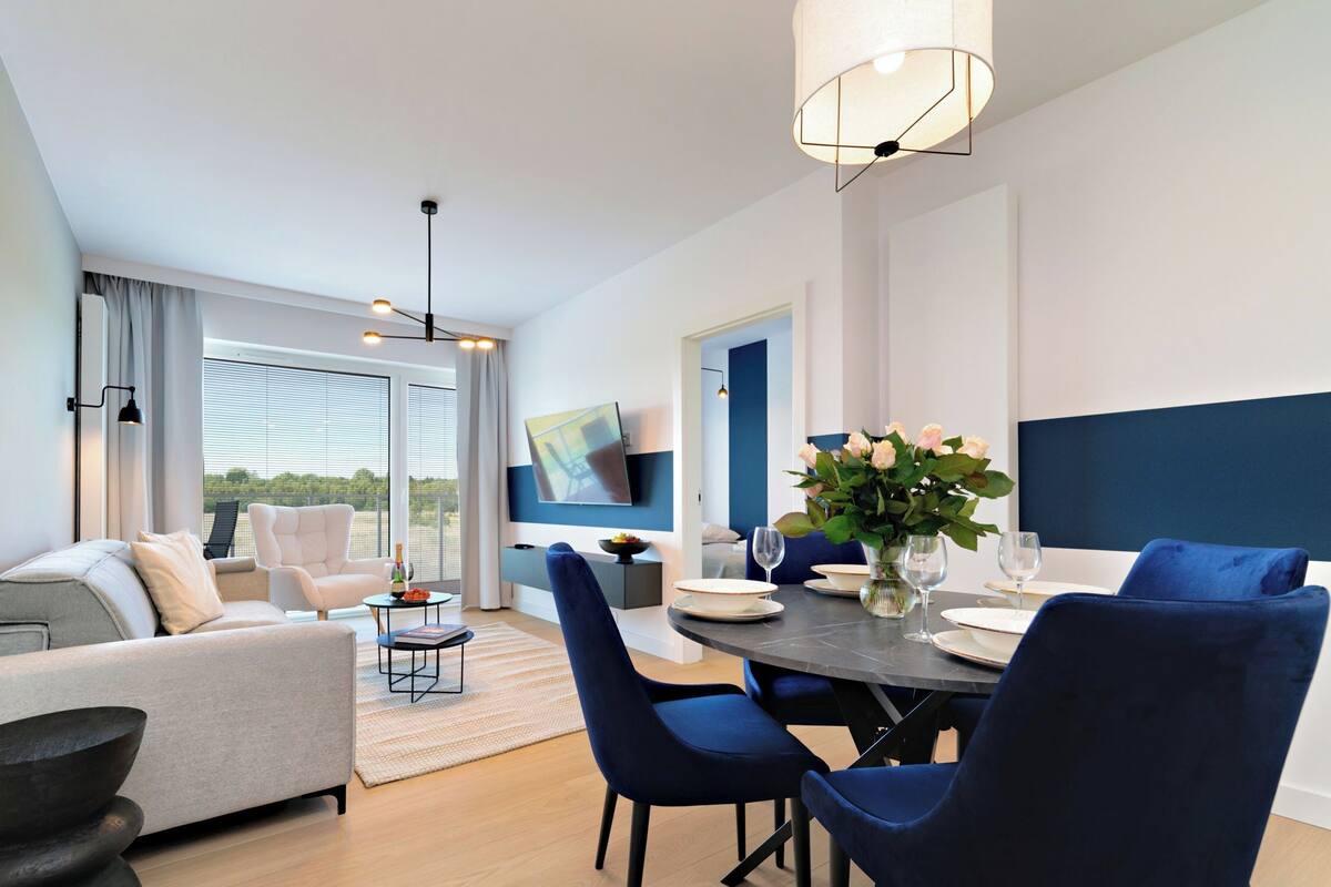 Comfort Apartment (A115) | Living area | 40-inch Smart TV with digital channels