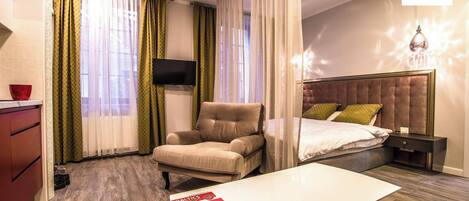 1 غرفة نوم ومكواة/لوح كي وواي فاي وملاءات أسرّة