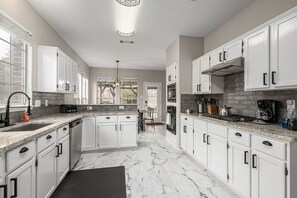 Microwave, oven, stovetop, dishwasher