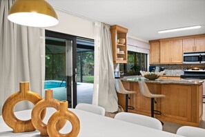 Microwave, oven, stovetop, dishwasher - Tropical Retreat Naples, FL - Private heated pool & patio with outdoor living (Naples)