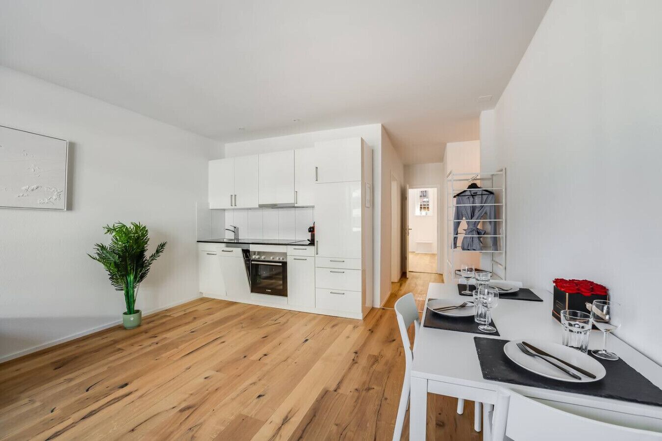 Fridge, oven, stovetop, dishwasher