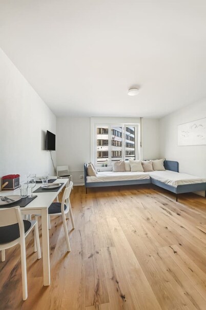 2.5 rooms in a central top location and very bright