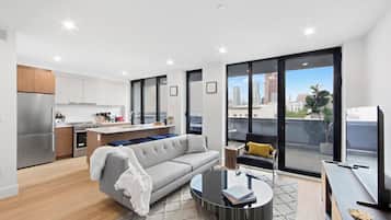 アパートメント 2 ベッドルーム 禁煙 ペットとの宿泊可 | リビング エリア