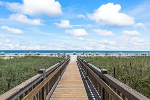 On the beach, sun-loungers, beach towels - 21st-Floor Oceanfront Retreat • 1BR • Pool & Hot Tub • Private Balcony (Myrtle Beach)