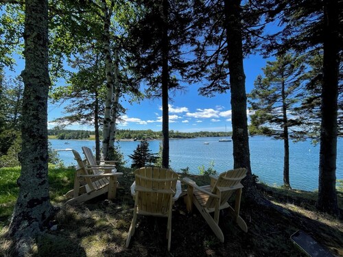 Rare Maine Island Retreat: Classic 9-bedroom Waterfront Shingled Summer Home