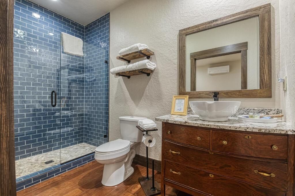 Deluxe Room | Bathroom | Free toiletries, hair dryer, soap, shampoo