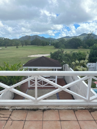 2-bedroom villa 332E on the golf course in marvelous Jolly Harbour AC throughout