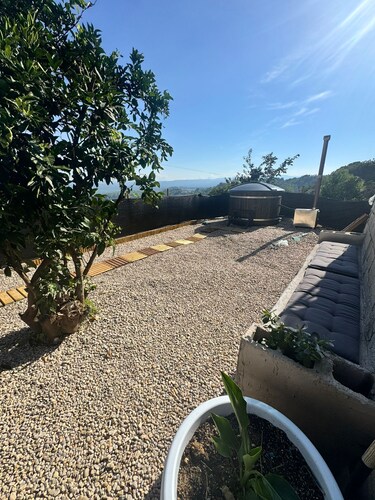 House with Jacuzzi in the mountains.