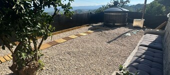 House with Jacuzzi in the mountains.
