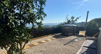 House with Jacuzzi in the mountains.