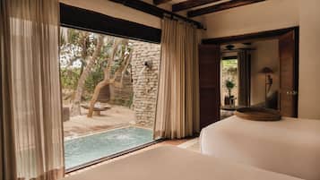 Villa, vista a la playa, frente al mar | Ropa de cama de alta calidad y edredón