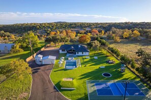 Exterior - Camp Starlight | Luxe Hill Country Villa | Pickleball, Pool, Hot Tub (Dripping Springs)