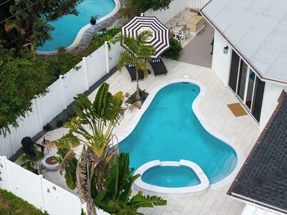 Coastal-Chic Escape With Pool, Spa, & Game Room