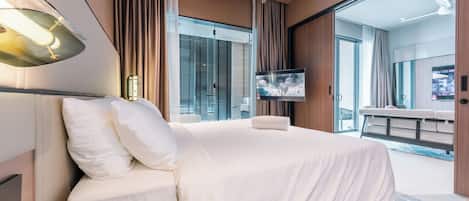 Premium-Suite, 2 Schlafzimmer | Kostenloses WLAN, Bettwäsche