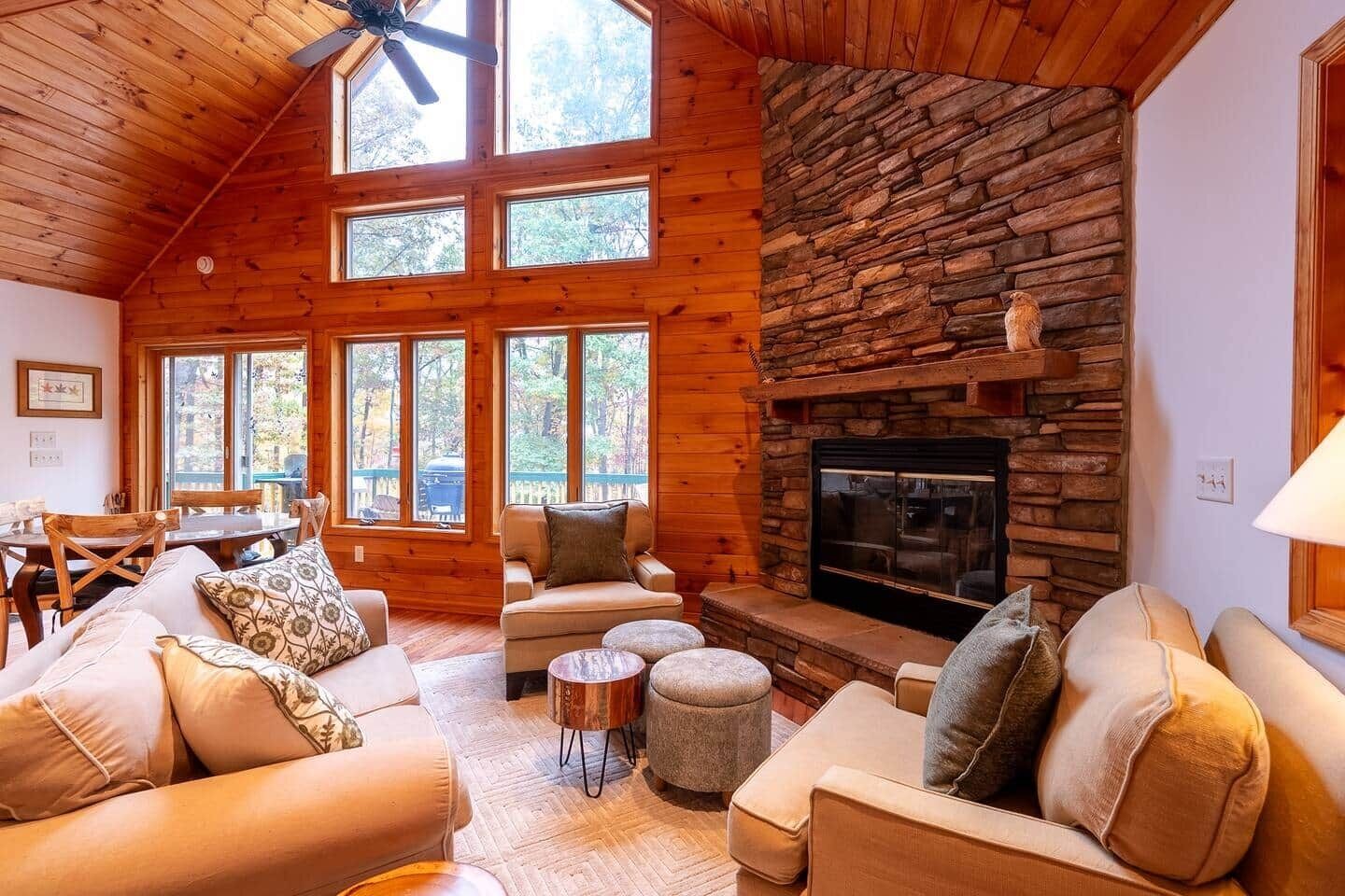 Télévision, cheminée