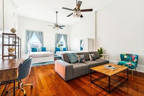 Iron/ironing board, bed sheets - Spacious Studio Suite 1 Block to the Streetcar (New Orleans)