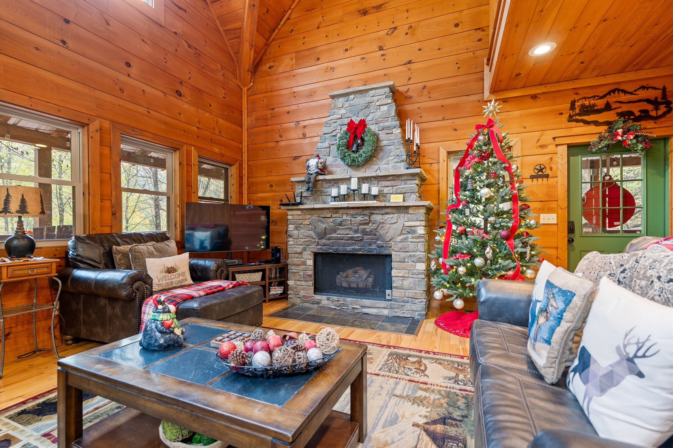 Smart TV, fireplace