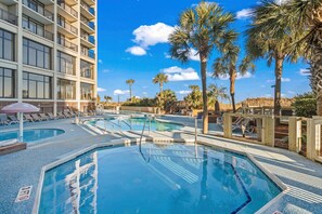 Pool - Oceanfront Balcony Condo with Pool and Hot Tub (North Myrtle Beach)