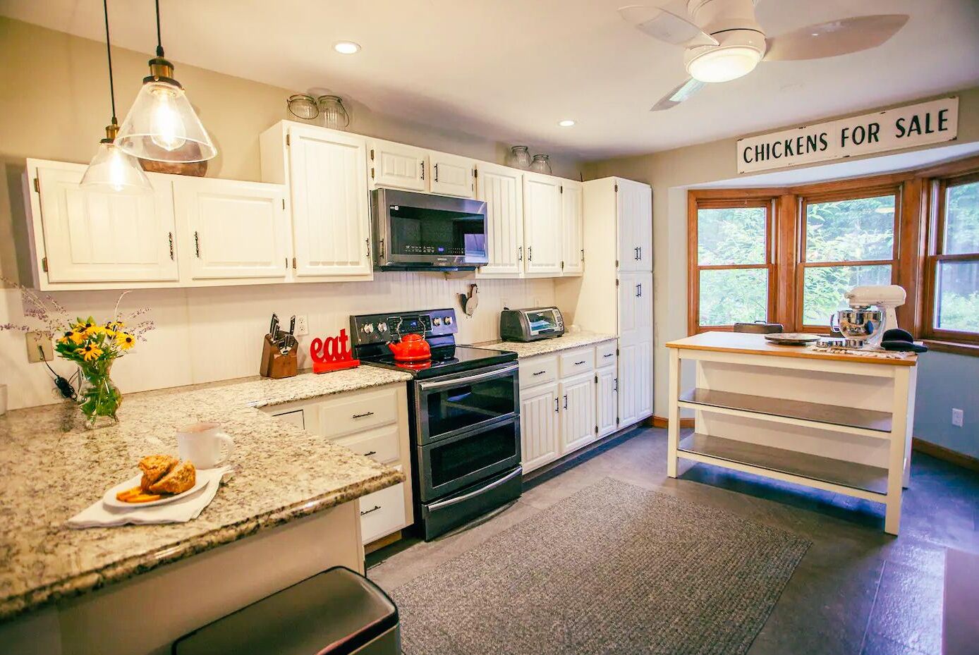 Microwave, oven, stovetop, dishwasher