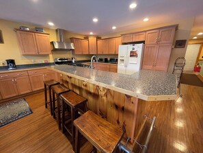 Private kitchen - Casa Verde: Waterfront 5BR Retreat with 2 Living Areas & Fire Pit! (Old Forge)