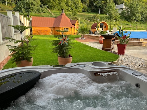 Finnish Kota cody trip with jacuzzi and barrel sauna