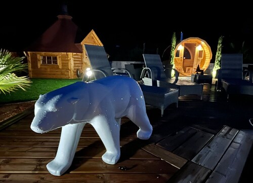 Finnish Kota cody trip with jacuzzi and barrel sauna