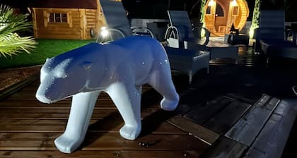 Kota finlandais cody trip avec jacuzzi et sauna tonneau