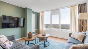Apartment | Living area - 4-person Apartment With Island View (De Koog)