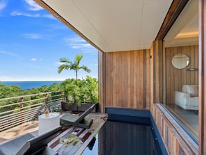 Bungalow – deluxe, ikke-røyk, sjøutsikt | Utsikt mot strand/hav