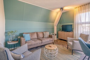 Apartment | Living room - Nice Pet-friendly Apartment Near the Center of De Koog (De Koog)