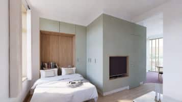 1 bedroom, bed sheets