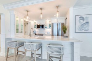 Microwave, oven, stovetop, dishwasher - Sundial E304 - Stunning Gulf Front 3BR Condo - Sleeps 8 - Breathtaking Views! (Sanibel)