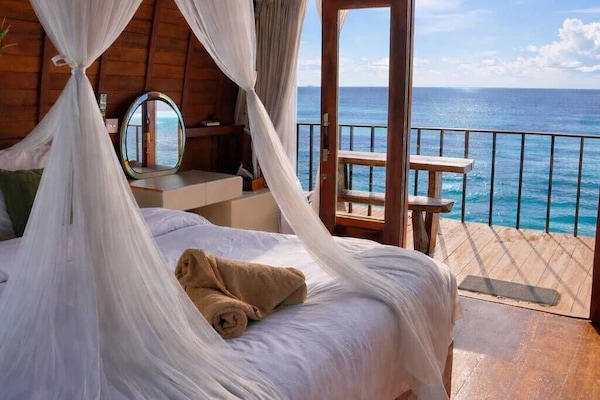 Double Room, Sea View | Desk, laptop workspace