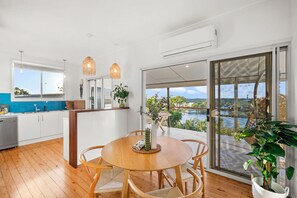 Dining - Riverside Retreat with Sweeping Views – Pool, Guest Suite & Entertainers Balcony (Tweed Heads)