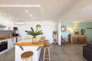 Microwave, oven, stovetop, dishwasher - Orient Bay "Paolina Beach" SEAFRONT, XLarge condo 2BD, with Terrace and Garden (Saint Martin)