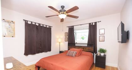 Safe and luxurious home with a garage on quiet street; close to major highways.