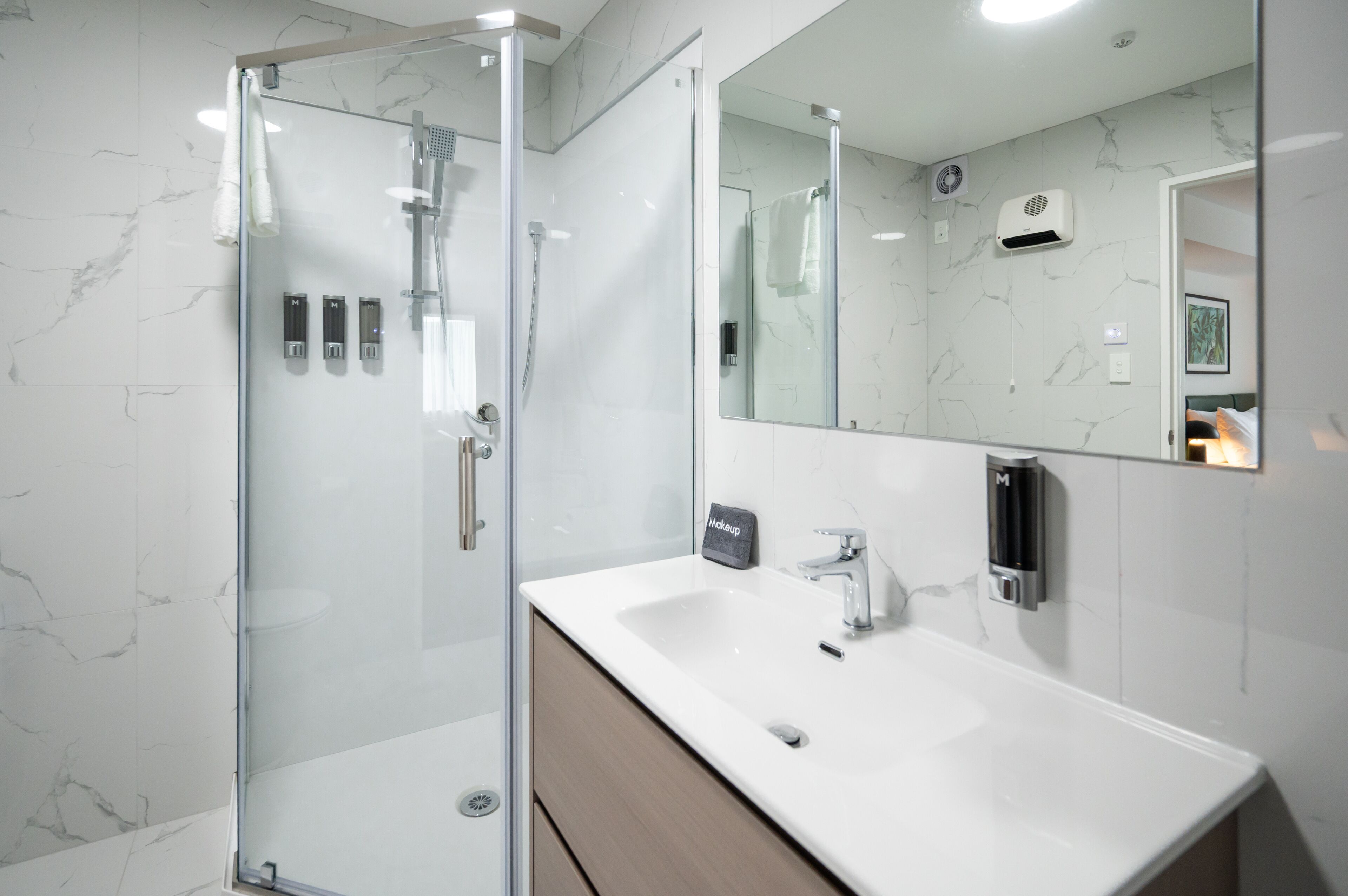 Free toiletries, hair dryer, towels, soap