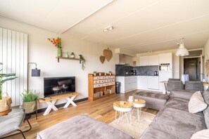 Apartment | Living room - 4-person Apartment With Island-sea View (De Koog)