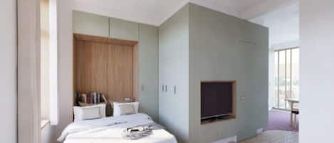 1 habitación y ropa de cama