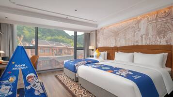 Minibar y ropa de cama