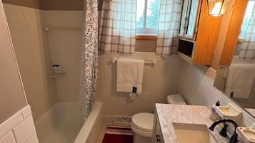 Towels, soap, toilet paper